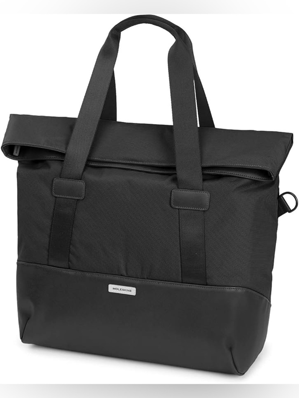 Moleskine Metro Weekender Bag Black Travel Duffel Laptop Tote NWOT